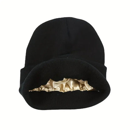 Unisex Satin-Lined Winter Beanie