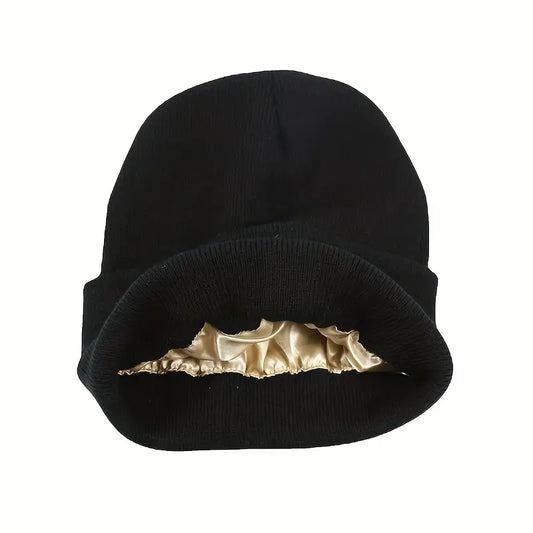 Unisex Satin-Lined Winter Beanie