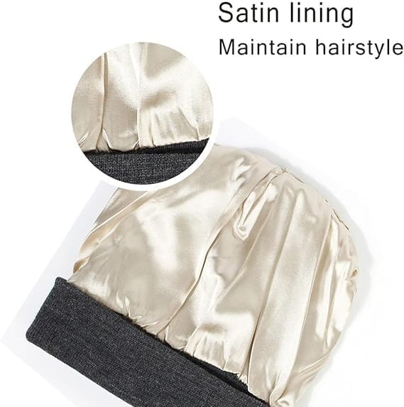 Unisex Satin-Lined Winter Beanie