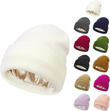 Unisex Satin-Lined Winter Beanie